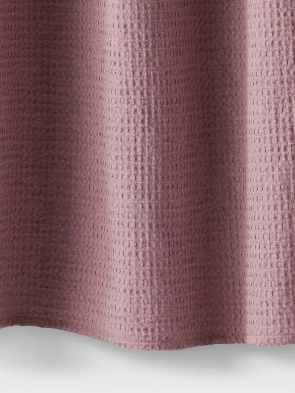Threshold Waffle Weave Shower Curtain in Ash Rose